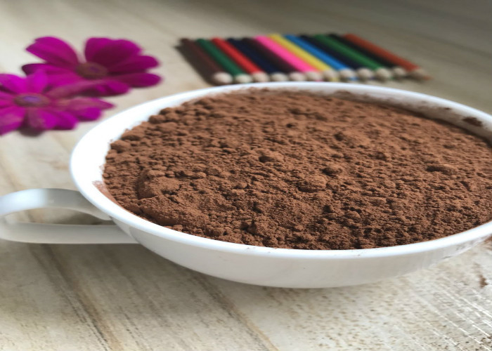 10-14 25 کیلوگرم ISO9001 AF01 پودر کاکائو آلکالوز با قهوه ای مایل به قهوه ای تا قهوه ای تیره